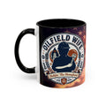 Patriotic Accent Oil Wife Coffee Mug – American Flag Sunset Design (11/15oz)