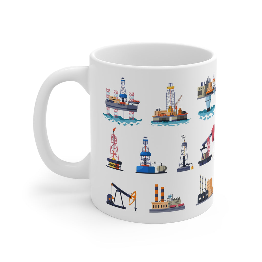 Oilfield Coffee Mug:  11oz Ceramic