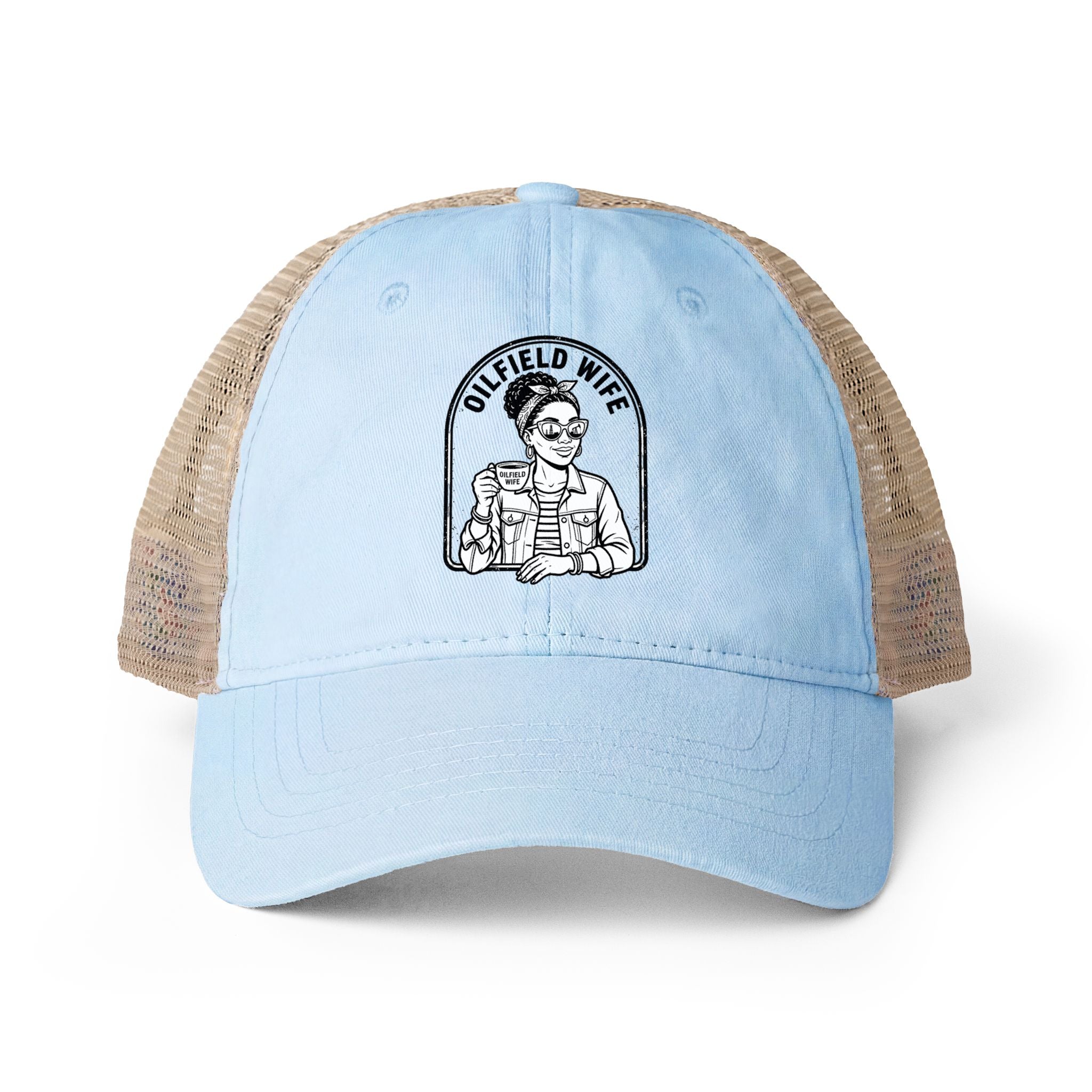 Women's Washed Mesh-Back Cap