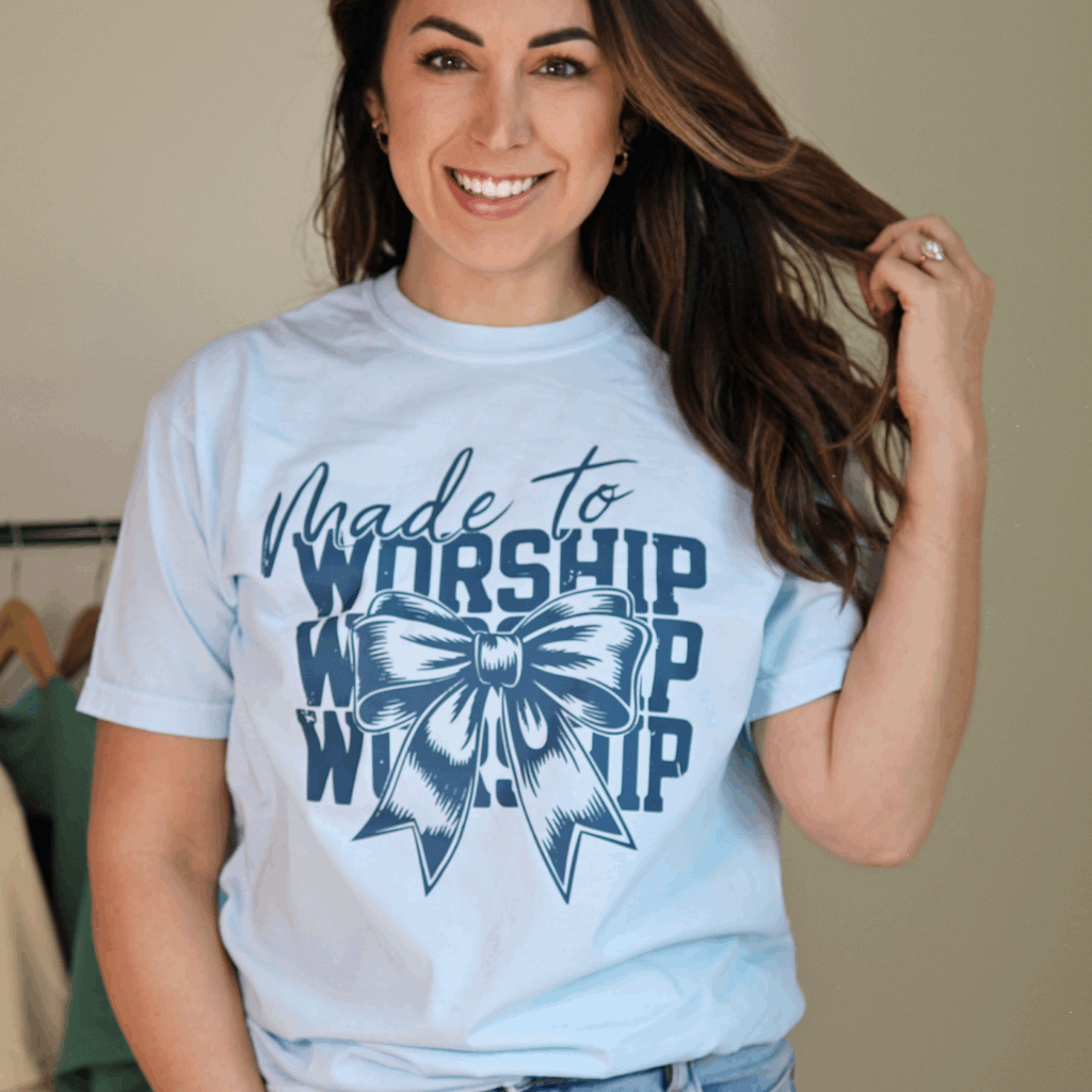 Made to Worship Christian Comfort Colors Tee