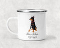 Home is Where My Dog is Doberman Mug