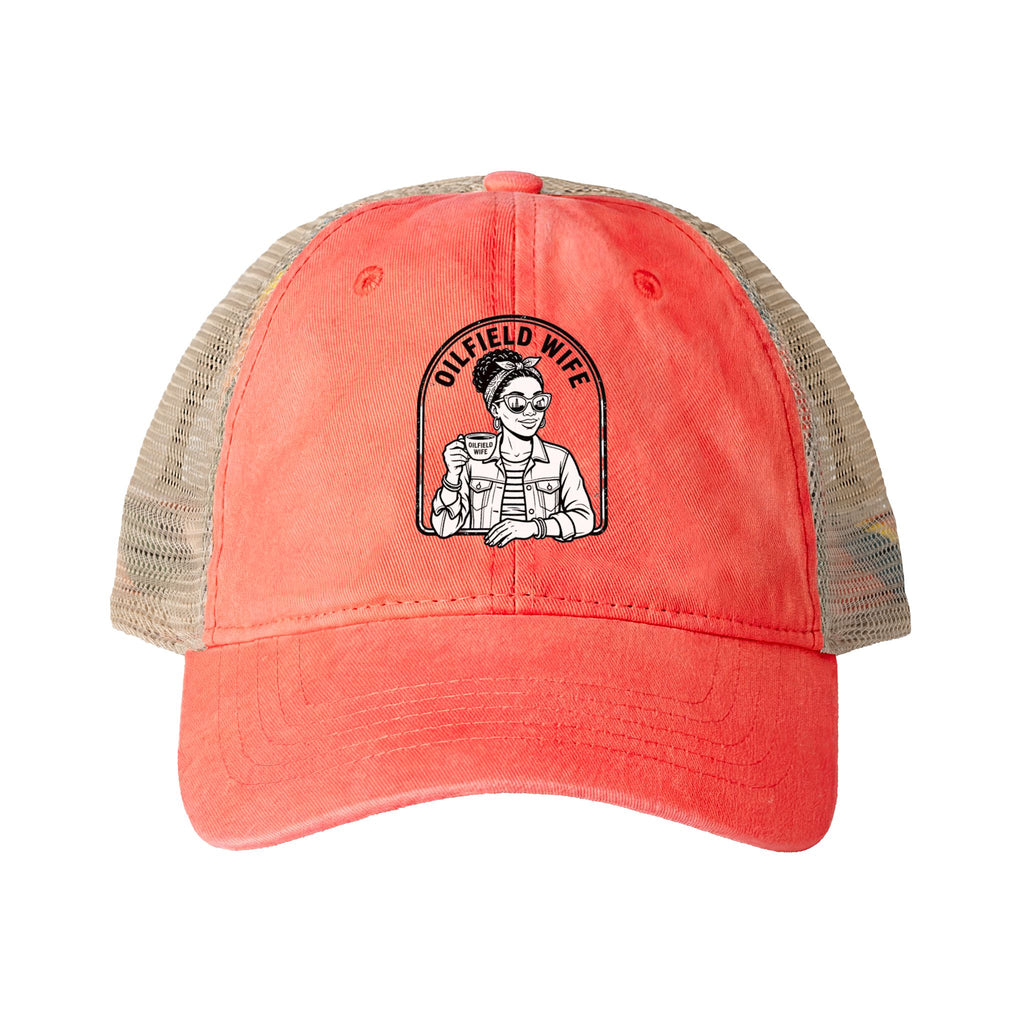 Women's Washed Mesh-Back Cap