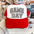 Checkered Game Day Trucker Hat *9 COLORS