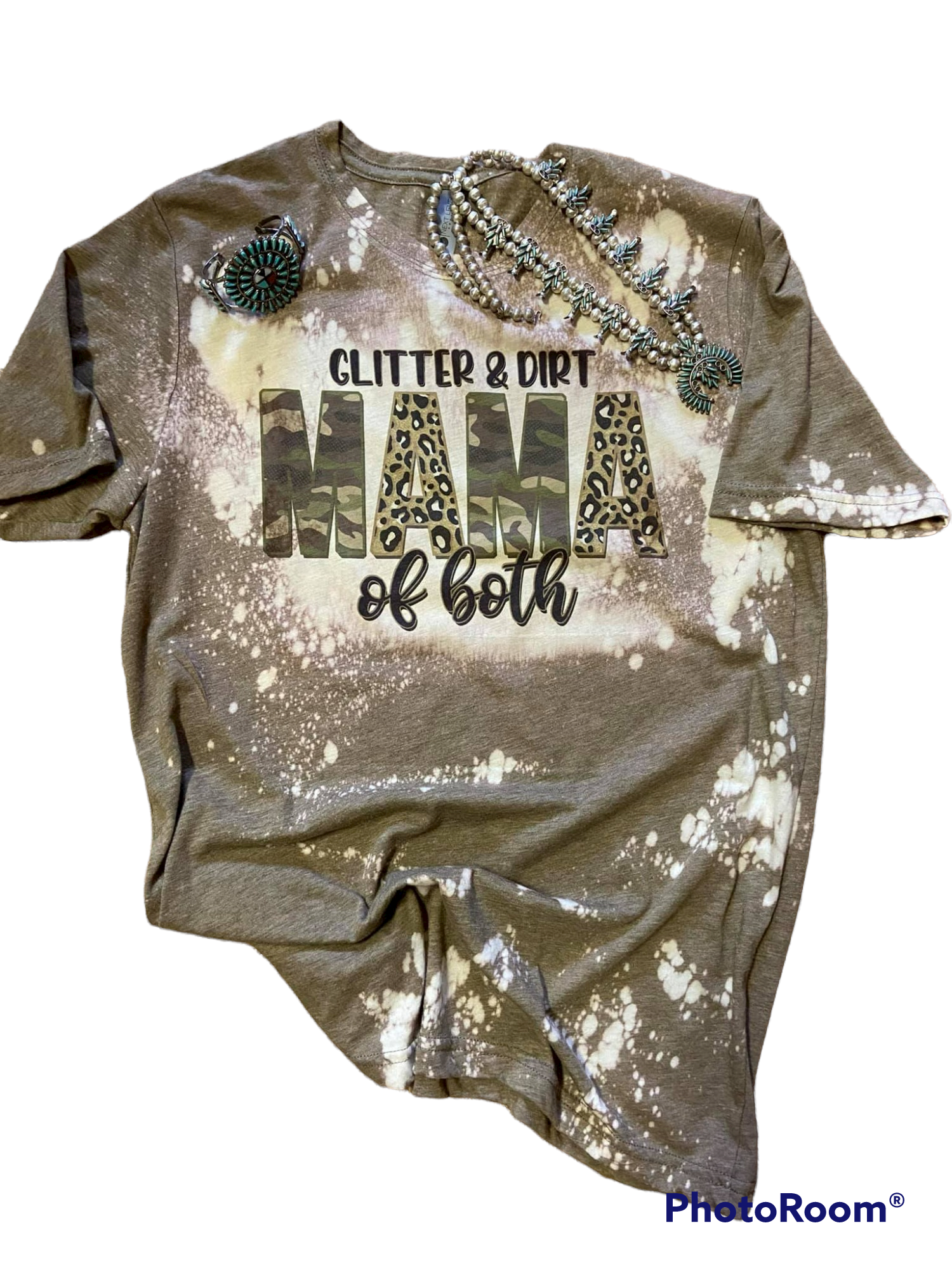 Western Graphic Tees – Glitter Dirt Momma Shirt Soft Unisex Rodeo Tee | Rowdy Rowels